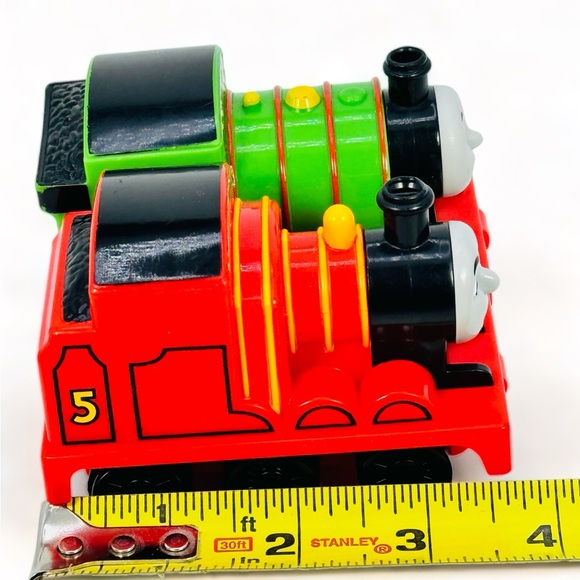 Thomas And Friends Percy And James Pull-Back & Go Trains 2009 Mattel - Picture 7 of 8